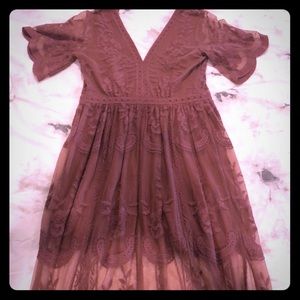 Altard state long mauve dress
